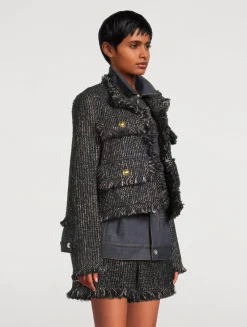 Tweed And Denim Jacket