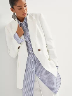 Twill Blazer With Monili