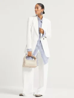 Twill Blazer With Monili