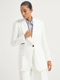 Twill Blazer With Monili