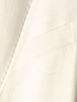 Twist-Back Paisley Jacquard Blazer