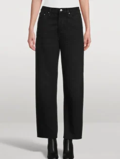 Twisted Seam Straight Jeans