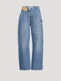 Twisted Workwear Wide-Leg Jeans