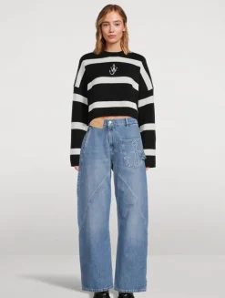 Twisted Workwear Wide-Leg Jeans