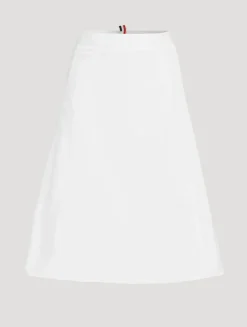 Typewriter Cloth Midi Skirt