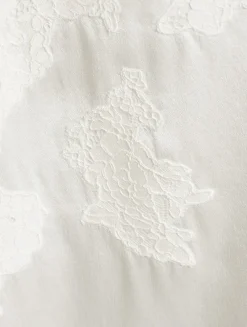 Valeria Lace-Trimmed Silk Mini Dress