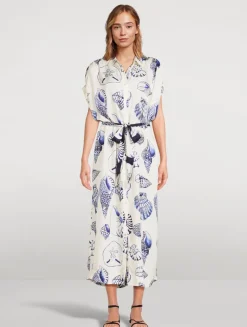 Valerie Caftan In Felicity Shell Print