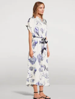 Valerie Caftan In Felicity Shell Print