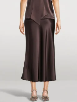 Valetta Satin Slip Skirt