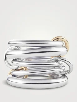 Vela SG Silver And 18K Gold Ring