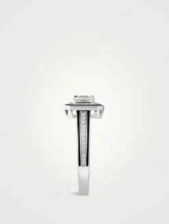 Vendôme Liseré 18K White Gold Ring With Diamonds