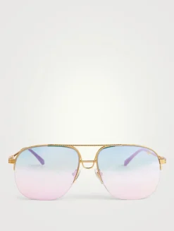 VF Collins 24K Gold Aviator Sunglasses