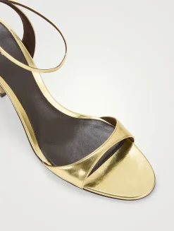 Vika Metallic Leather Sandals