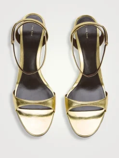 Vika Metallic Leather Sandals