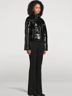 Vinyl Puffer Jacket