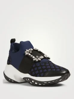 Viv' Run Sneakers With Strass Buckle