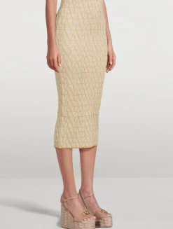 VLogo Leather Espadrille Wedge Sandals