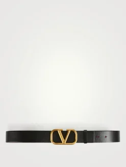 VLOGO Reversible Leather Belt