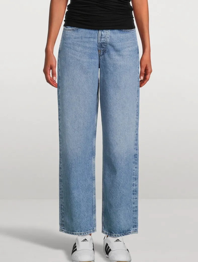 V-Waist Baggy Jeans