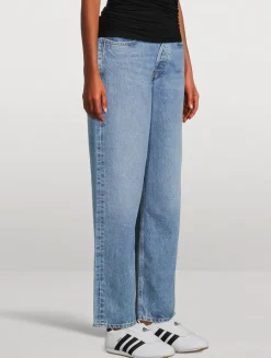 V-Waist Baggy Jeans