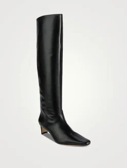 Wally Leather Knee-High Boots