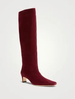 Wally Suede Knee-High Boots