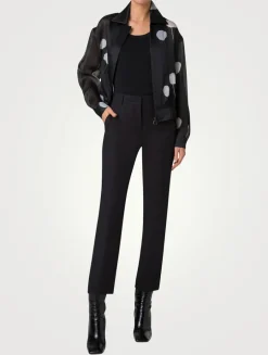 Wanda Silk Crêpe Jacket In Dandelion Print