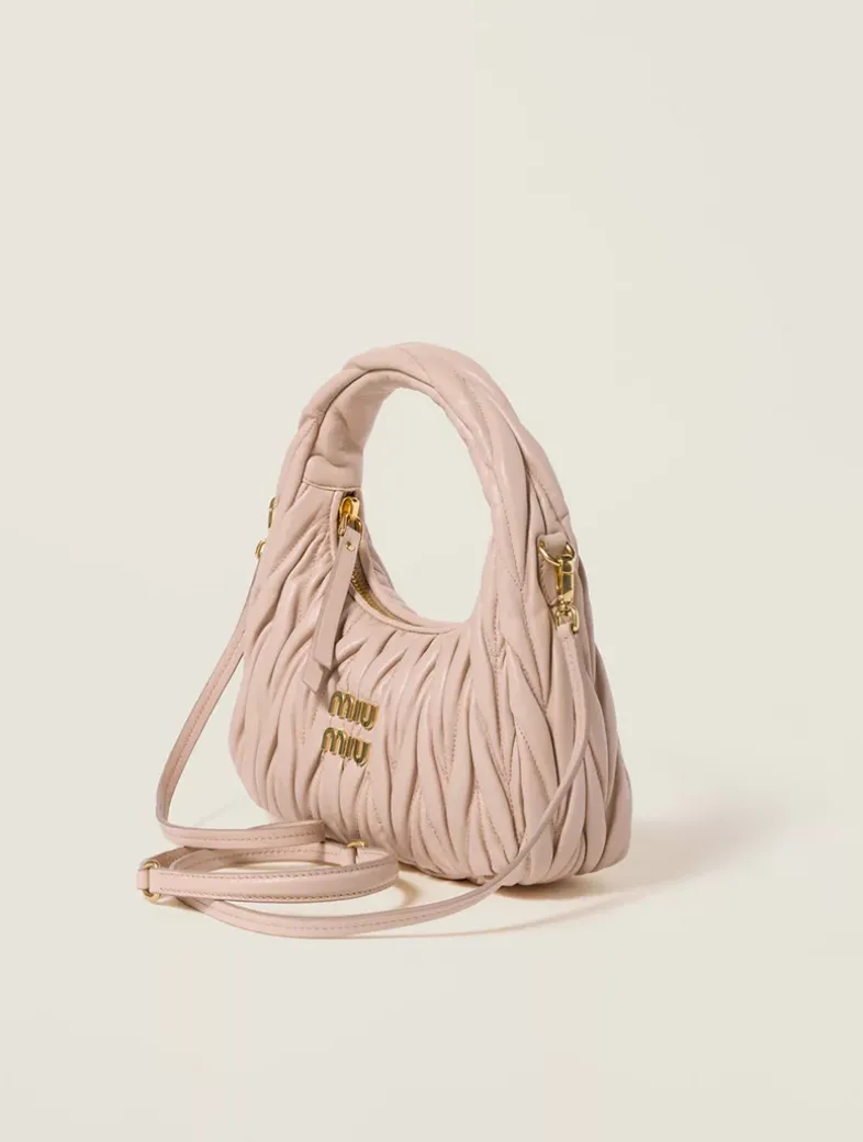 Wander Matelassé Nappa Leather Hobo Bag