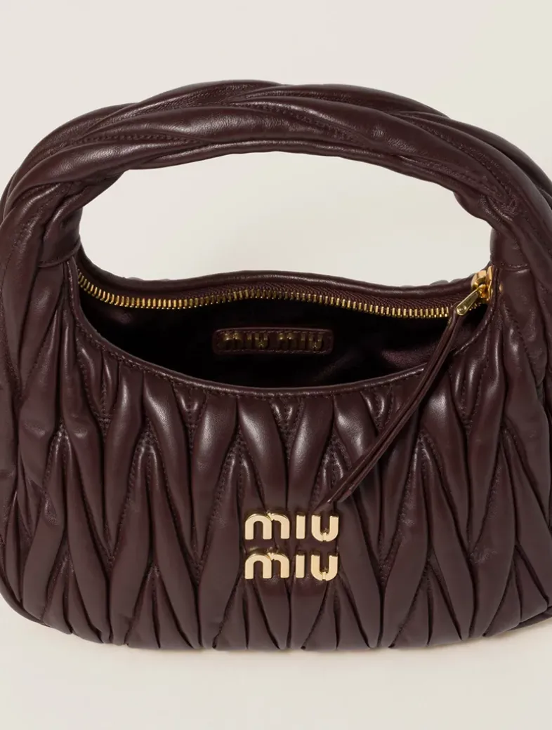 Wander Matelassé Nappa Leather Hobo Bag