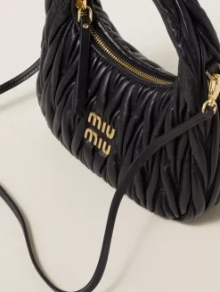 Wander Matelassé Nappa Leather Hobo Bag