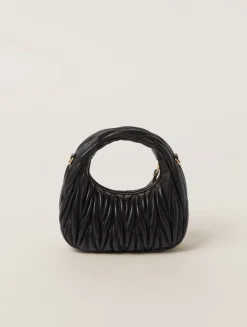 Wander Matelassé Nappa Leather Hobo Mini-bag