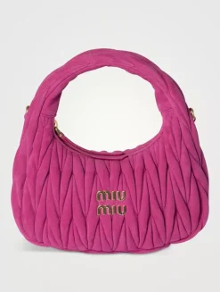 Wander Matelassé Suede Bag