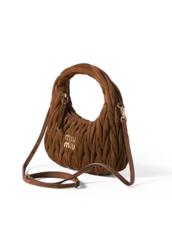 Wander Matelassé Suede Bag