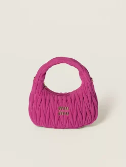 Wander Matelassé Suede Bag