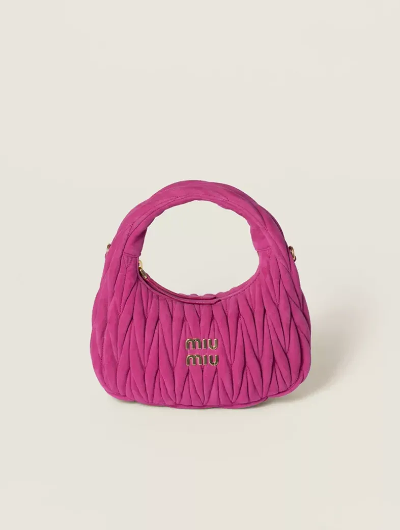 Wander Matelassé Suede Bag