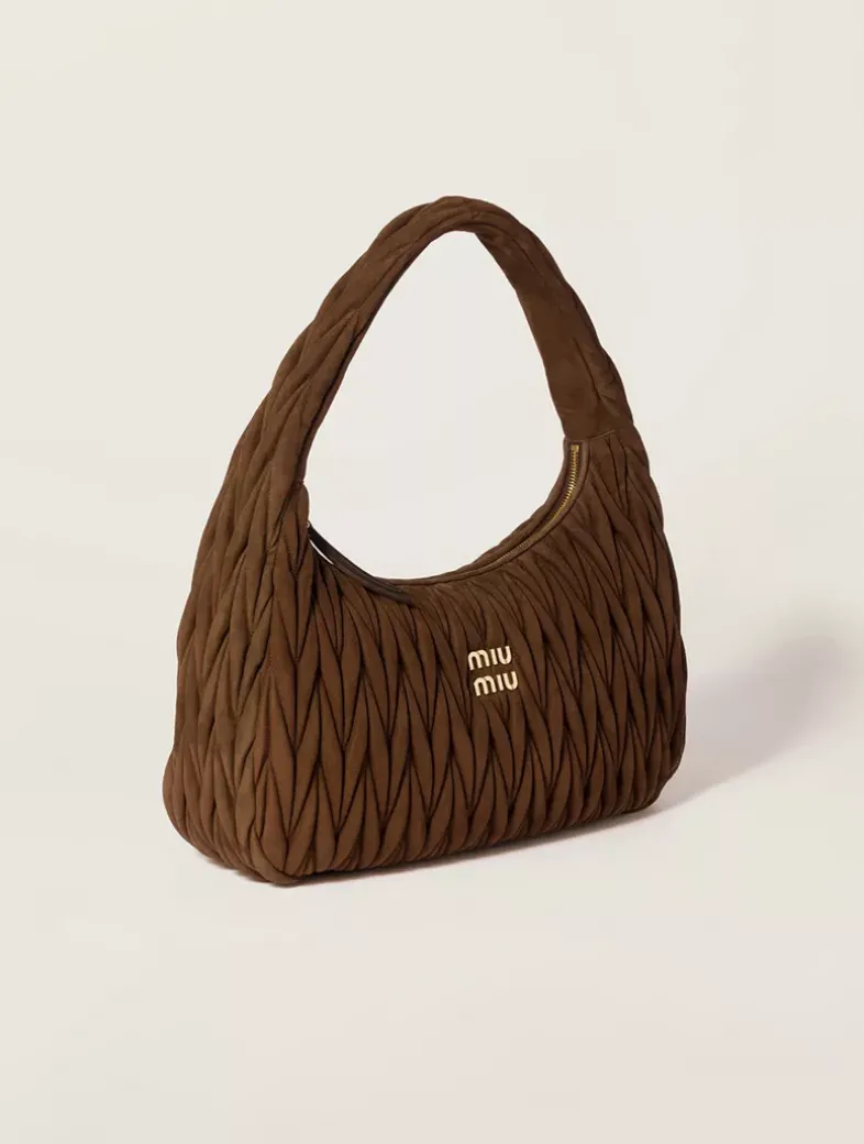 Wander Matelassé Suede Bag