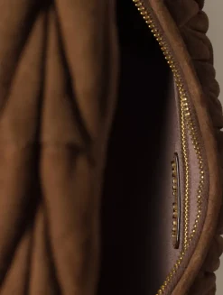 Wander Matelassé Suede Bag