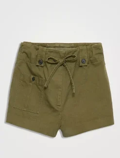 Washed Chevron Shorts