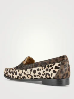 Whitney Weejuns® Pony Hair Loafers In Leopard Print