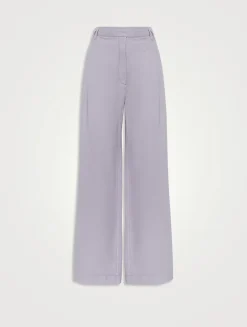 Wide Trousers With Monili