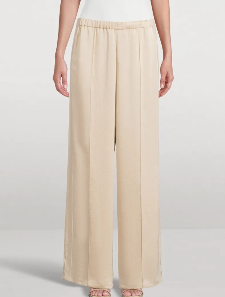 Wide-Leg Crêpe Trousers