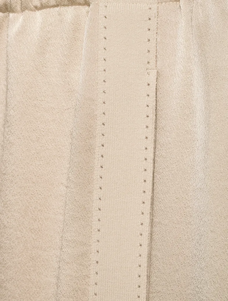 Wide-Leg Crêpe Trousers