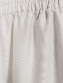 Wide-Leg Silk Trousers