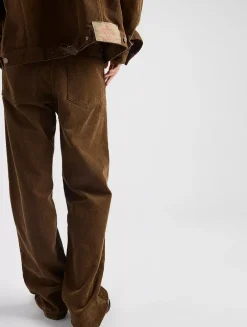 Wide-legged Corduroy Pants