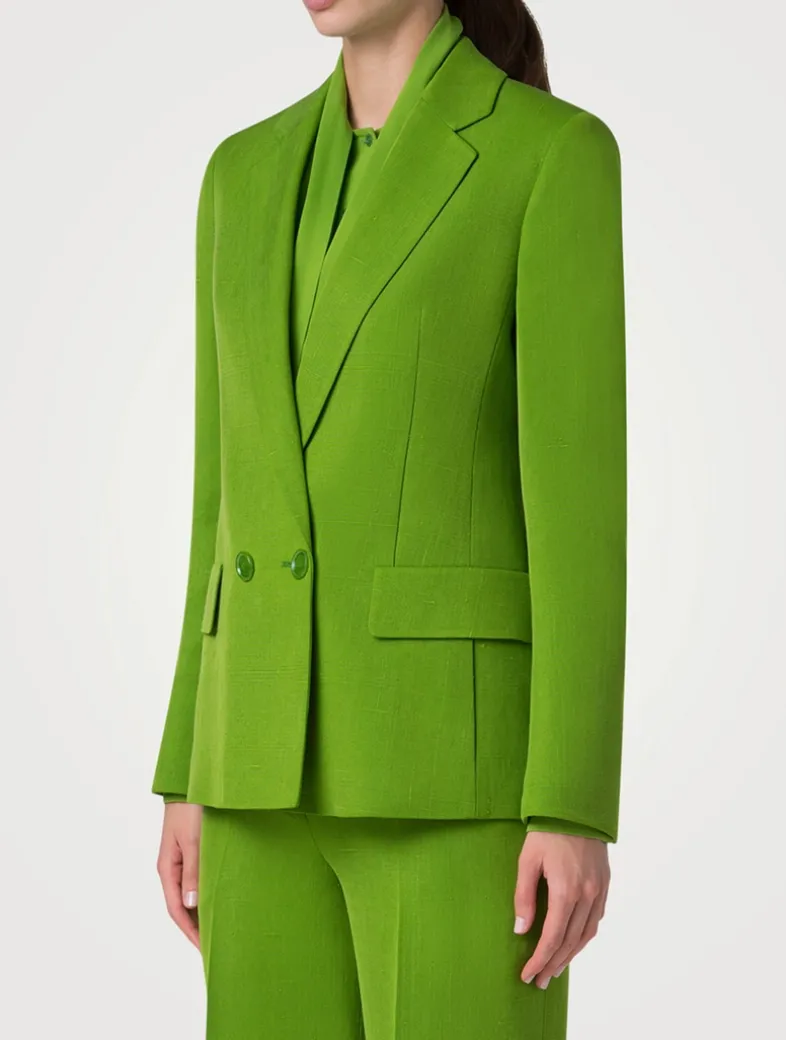 William Shantung Boyfriend Jacket