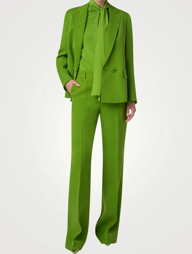 William Shantung Boyfriend Jacket