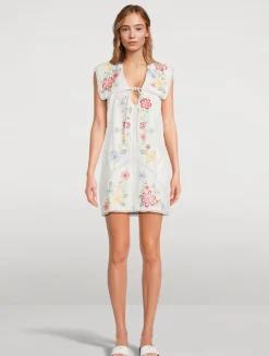 Willow Embroidered Mini Dress