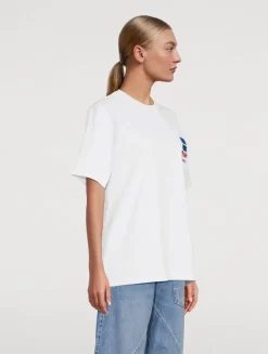 Window-Embroidered T-Shirt