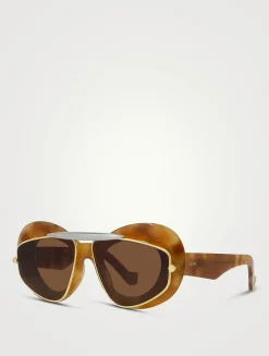 Wing Double Frame Cat Eye Sunglasses