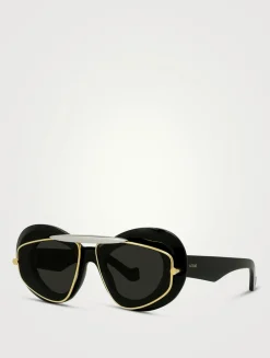 Wing Double Frame Cat Eye Sunglasses